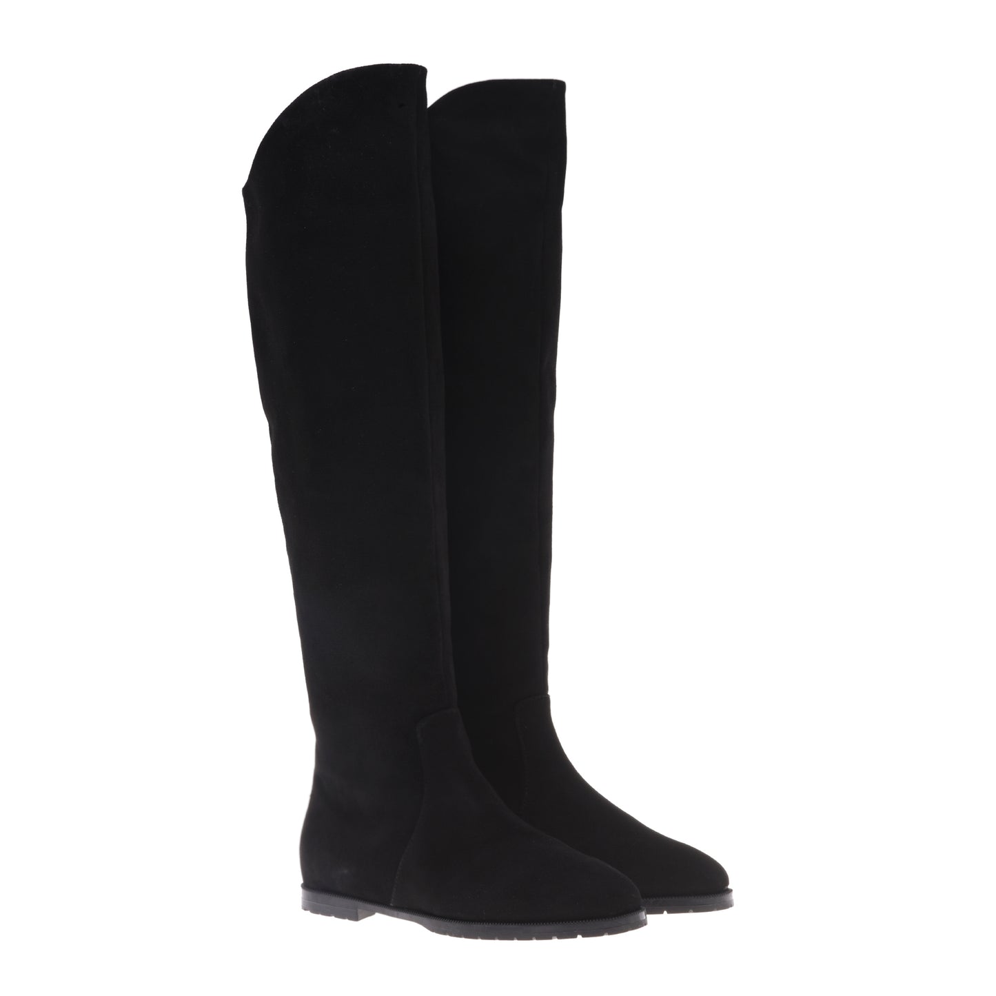 Bottes noires en daim