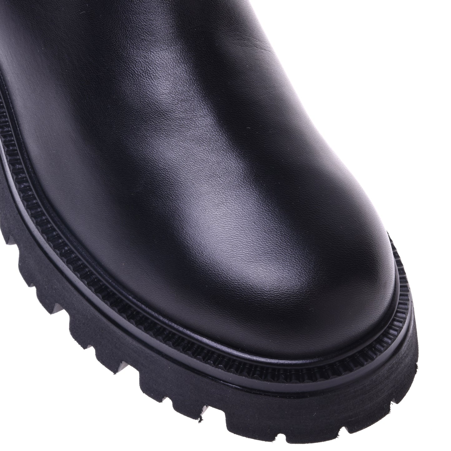 Bottes noires en cuir