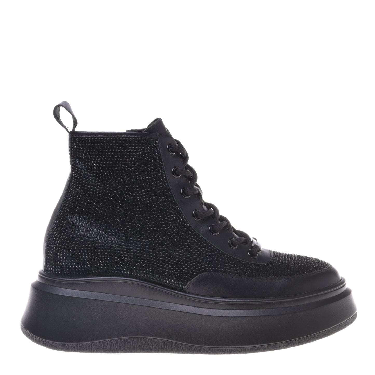 Sneakers en strass noirs