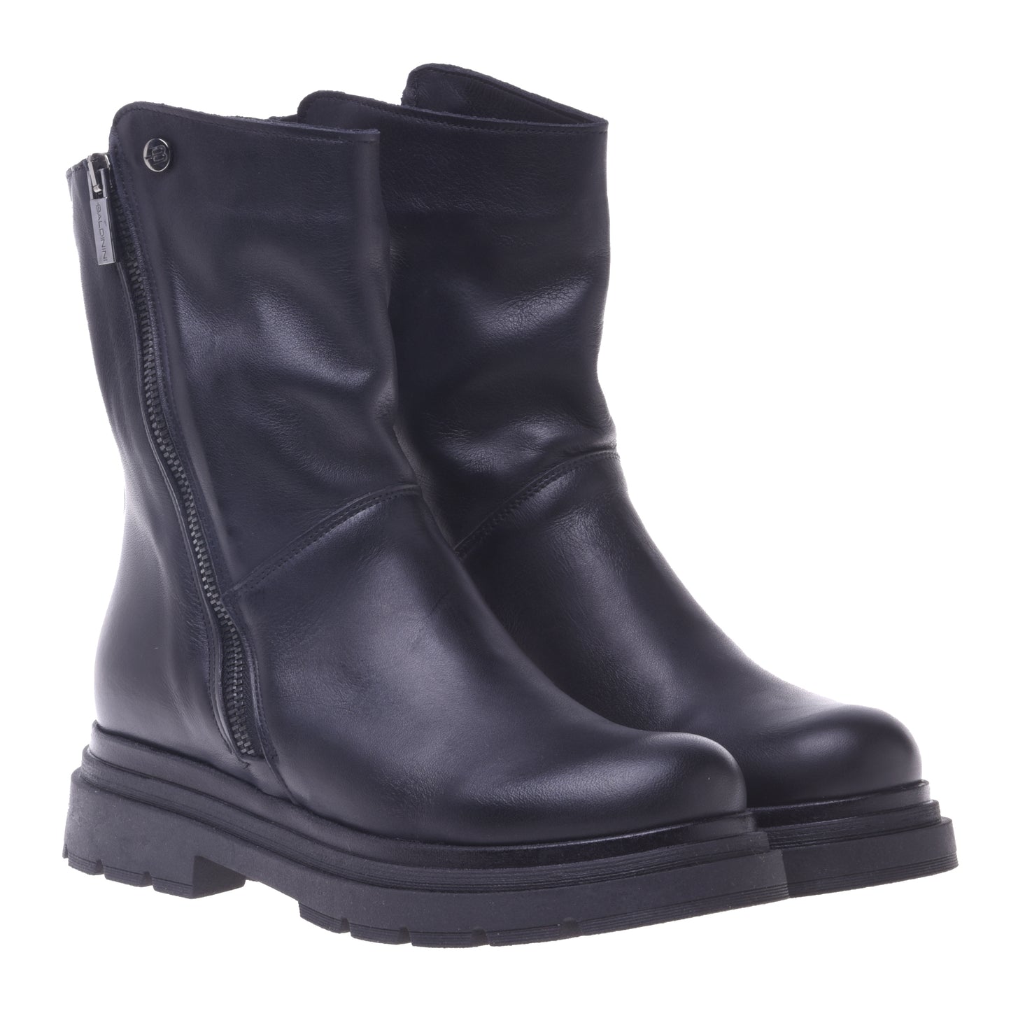 Bottines noires en cuir