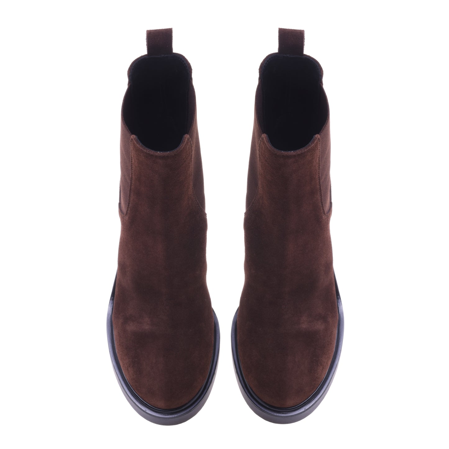 Bottines marron en daim