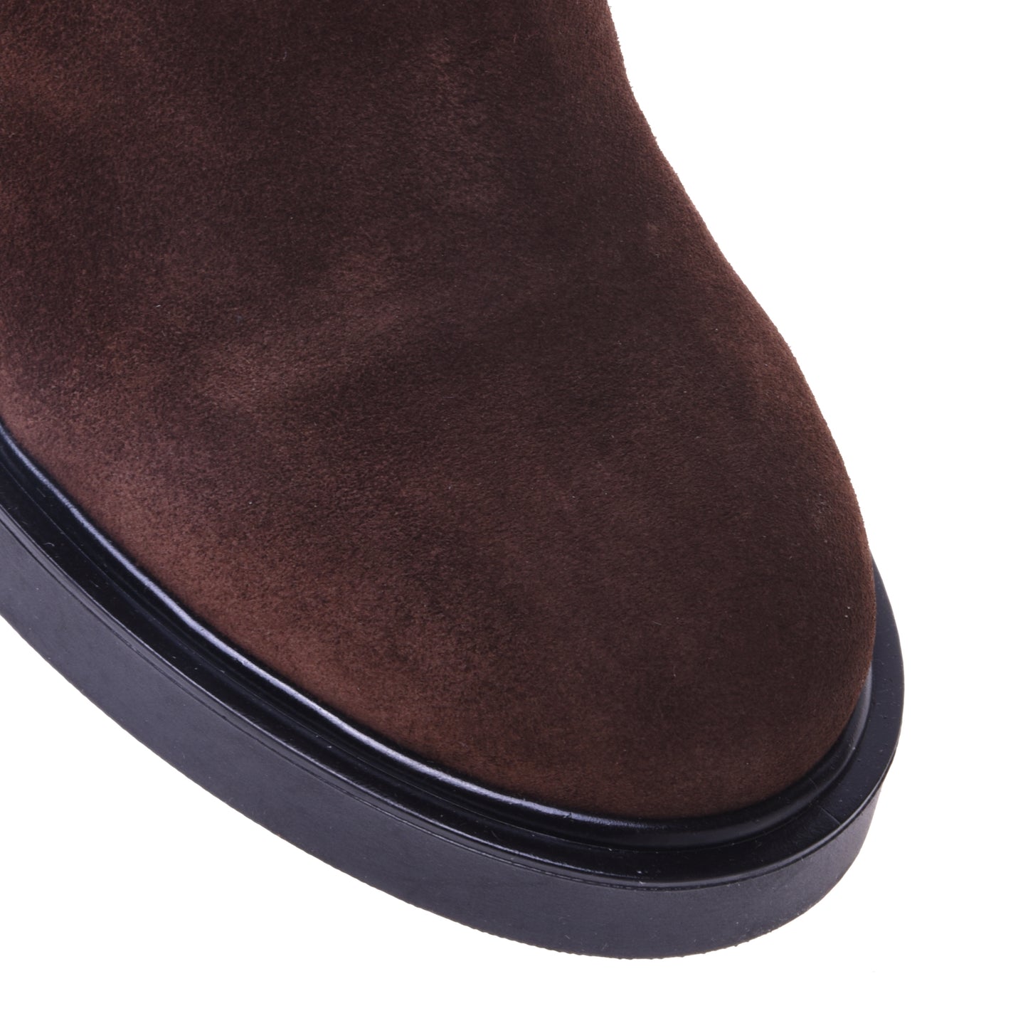 Bottines marron en daim