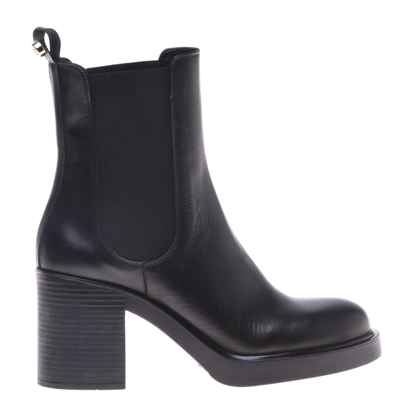 Bottines noires en cuir