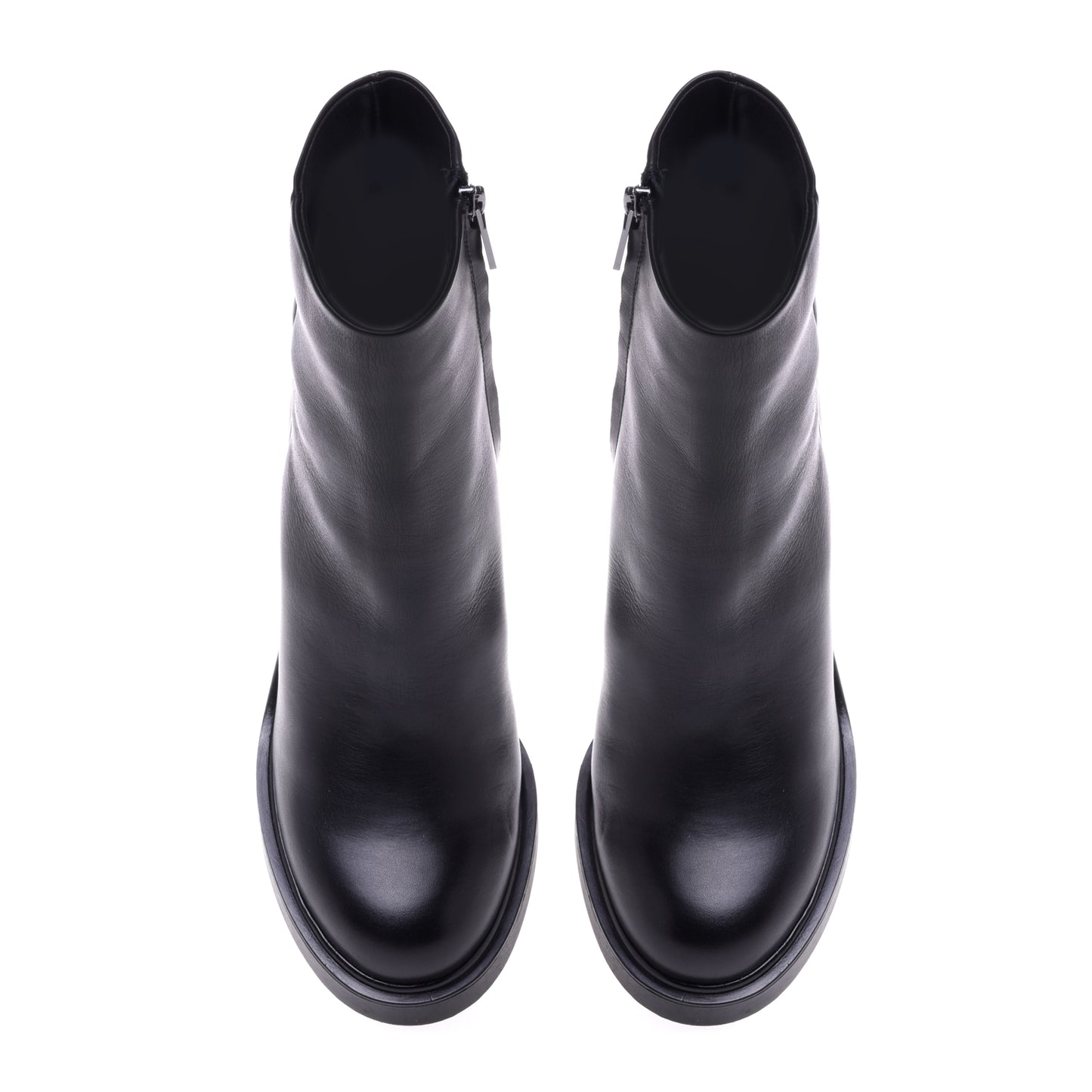 Bottines noires en cuir