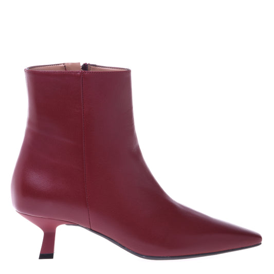 Bottines en nappa rouge