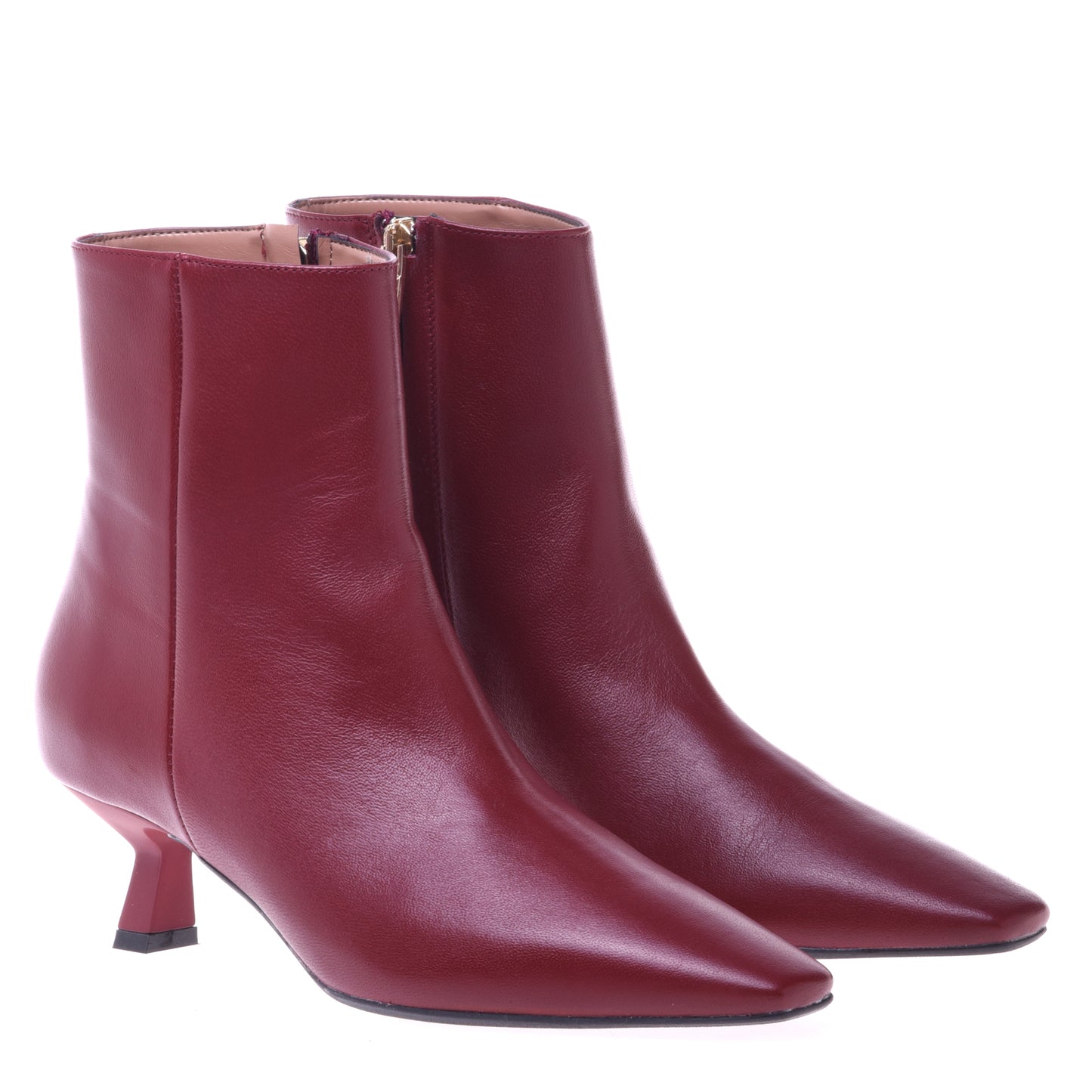 Bottines en nappa rouge