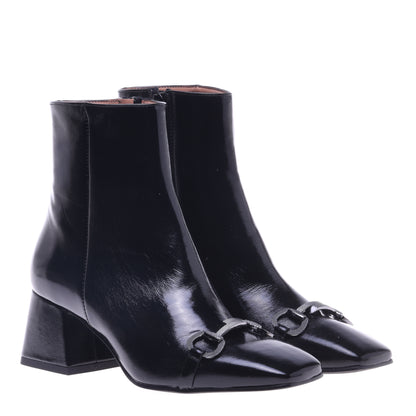 Bottines en naplak noir