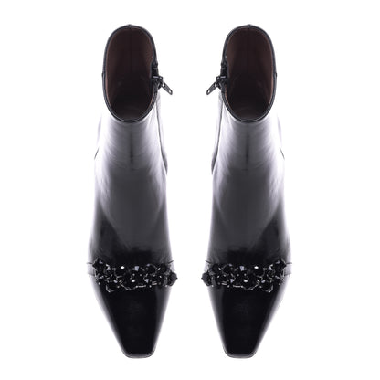 Bottines en naplak noir