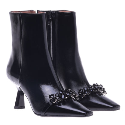 Bottines en naplak noir