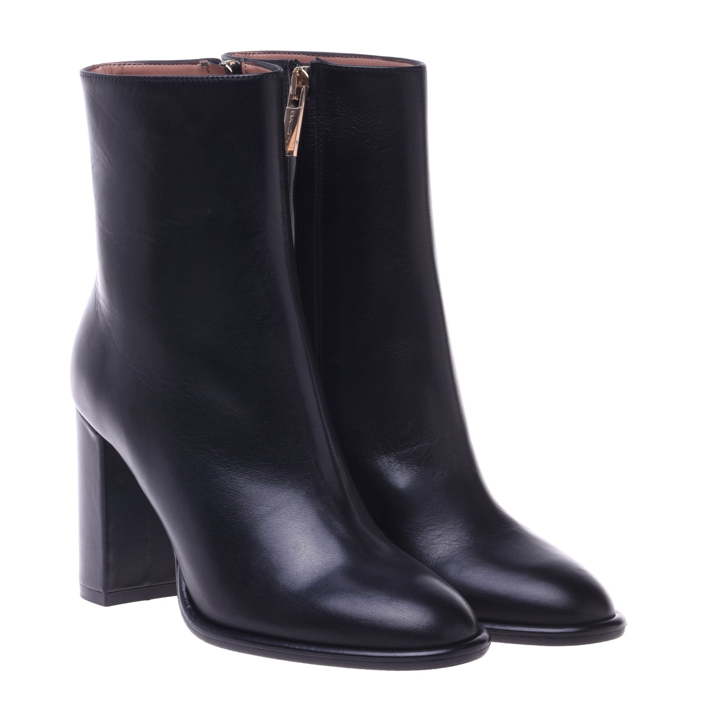 Bottines noires en cuir