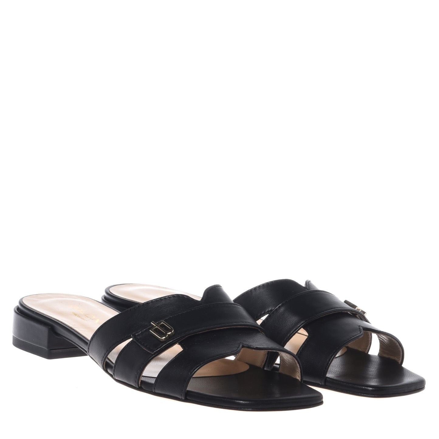 Mule en nappa noir
