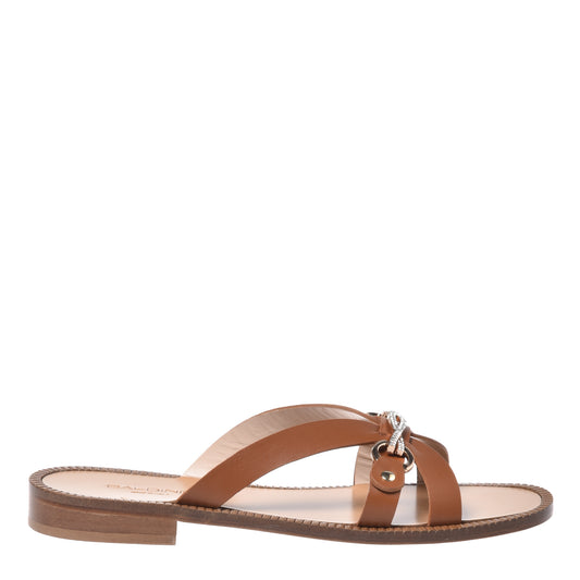 Mule en cuir cuir