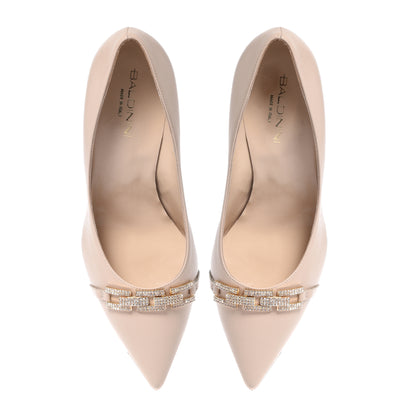 Escarpin en nappa Rose