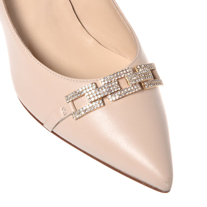 Escarpin en nappa Rose
