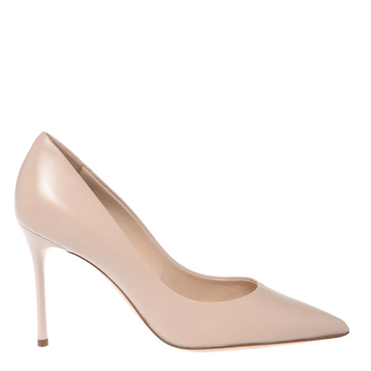 Pink nappa pumps