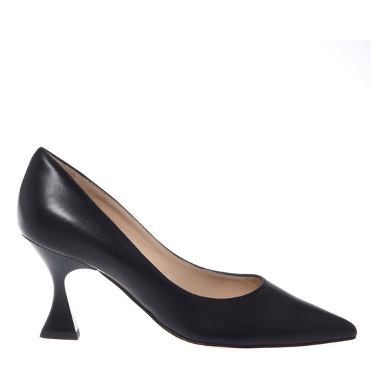 Décolleté in nappa nera