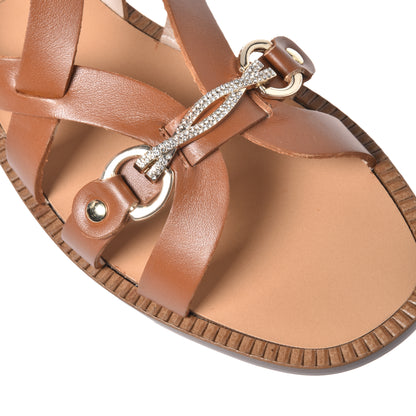 Sandale en cuir cuir