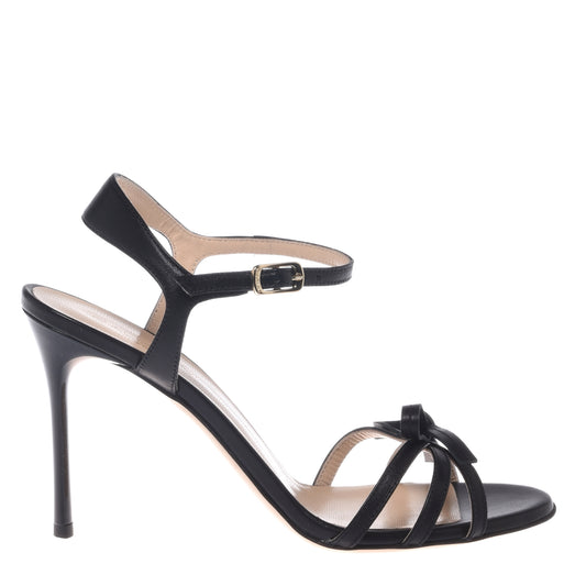 Sandale en nappa noir