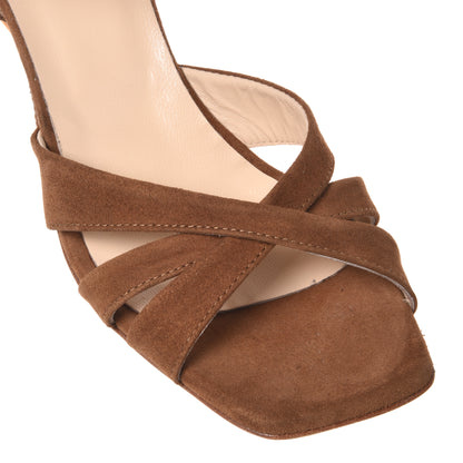 Sandale en daim cuir