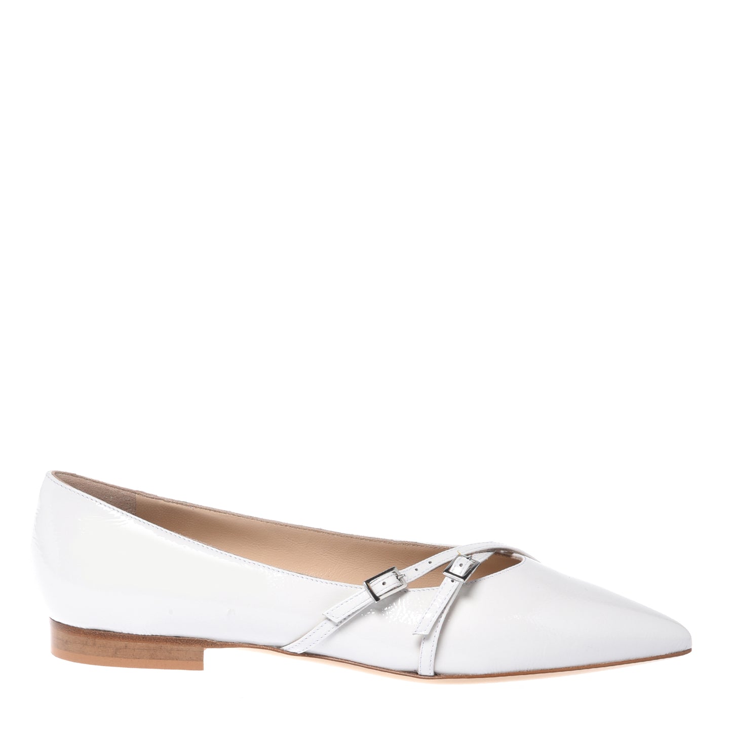 Off-white naplak ballerina