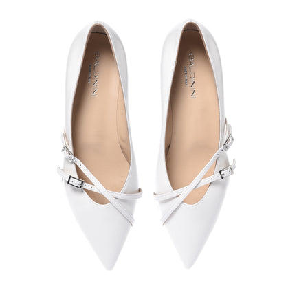 Off-white naplak ballerina