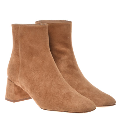 Stivaletto in pelle scamosciata