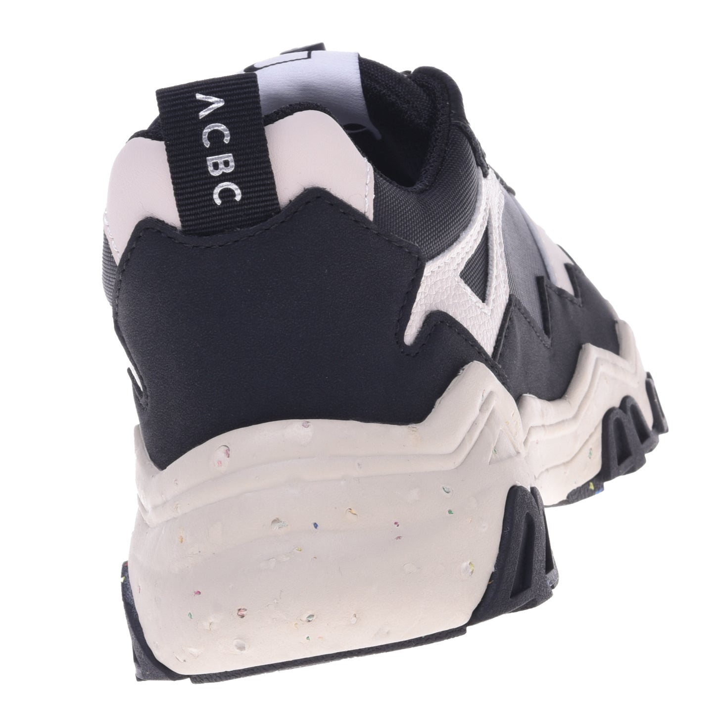 Baskets noires en simili cuir