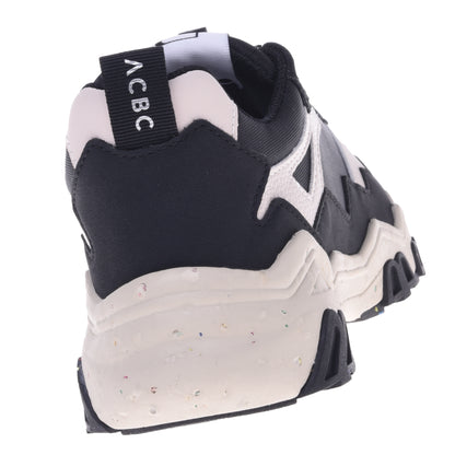 Baskets noires en simili cuir