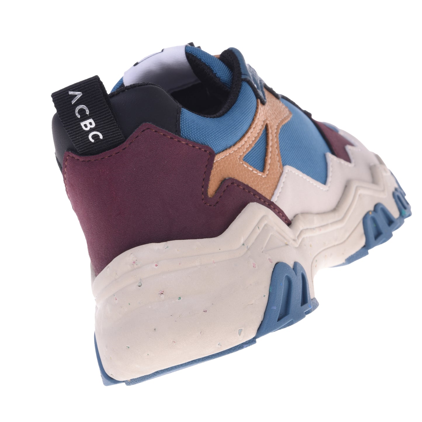 Baskets bleu clair en simili cuir