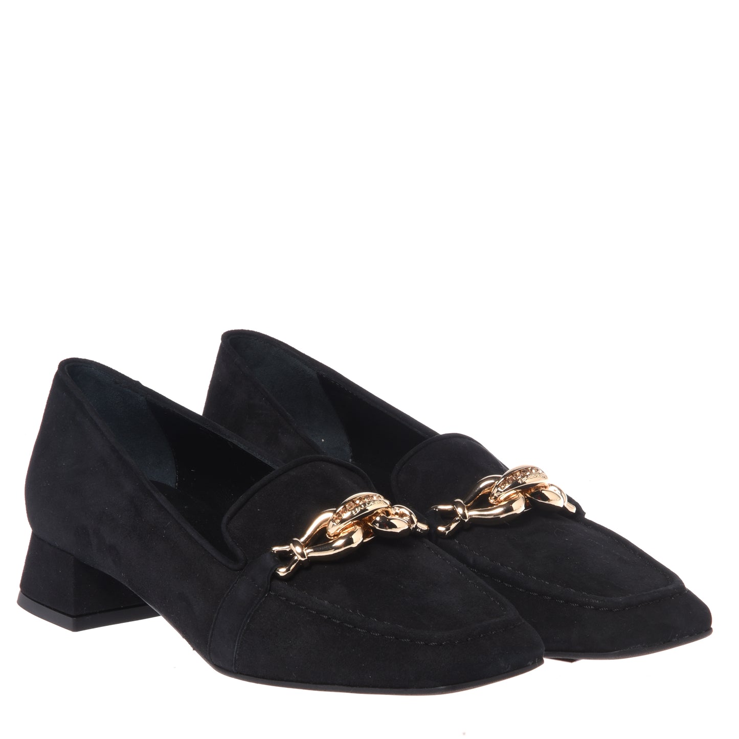 Mocassini in camoscio nero