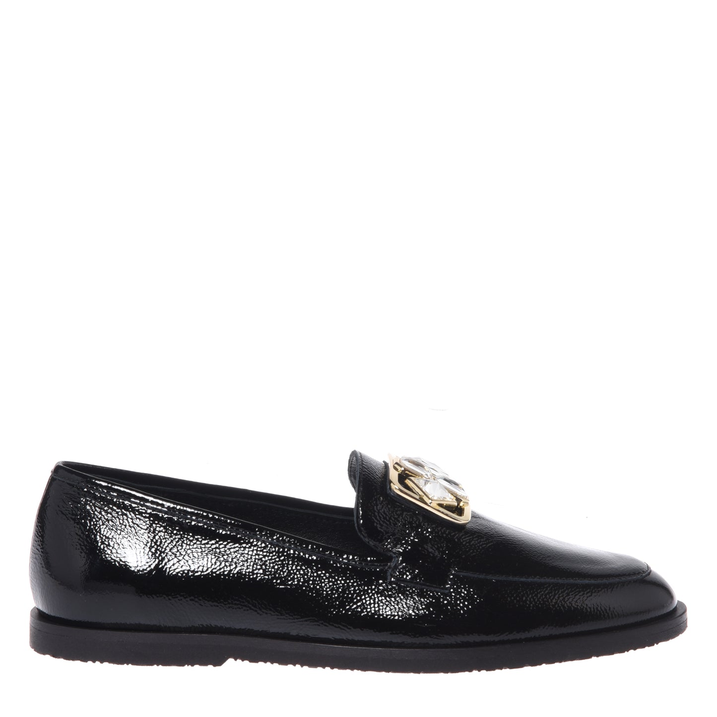 Black naplak loafers