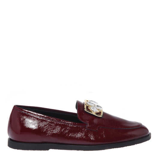 Mocassini in naplak bordeaux