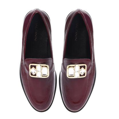 Mocassini in naplak bordeaux