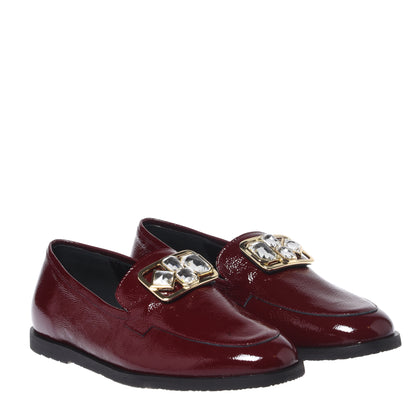 Mocassini in naplak bordeaux