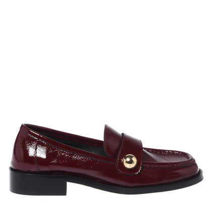 Burgundy Naplak Loafers