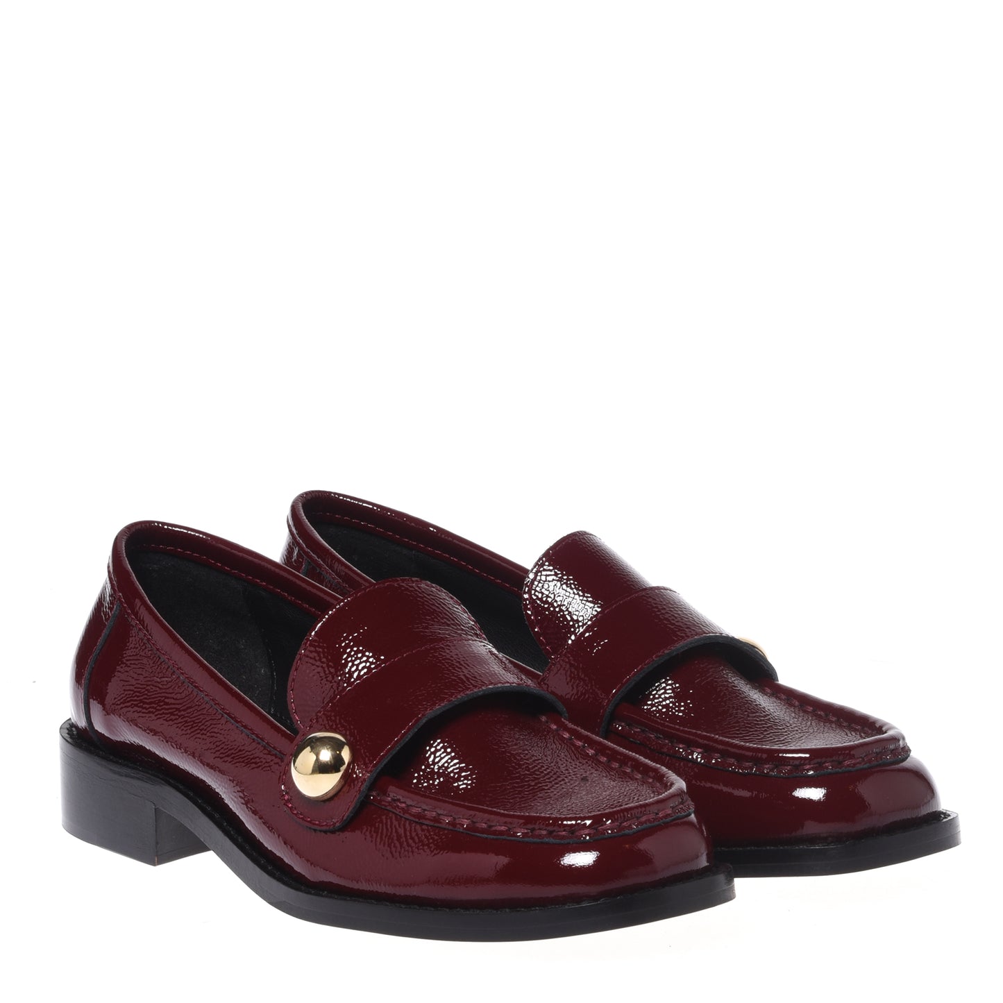 Burgundy Naplak Loafers
