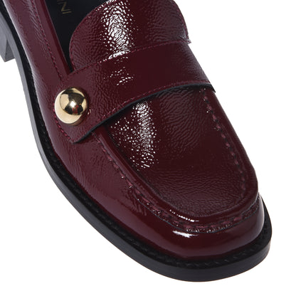 Burgundy Naplak Loafers