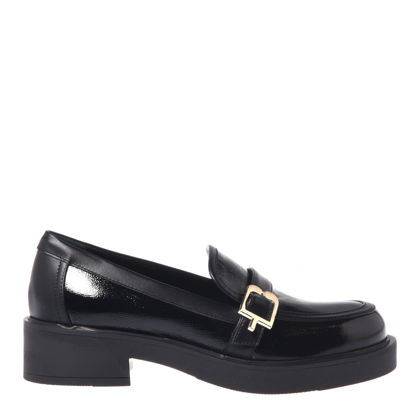Black nappa loafer