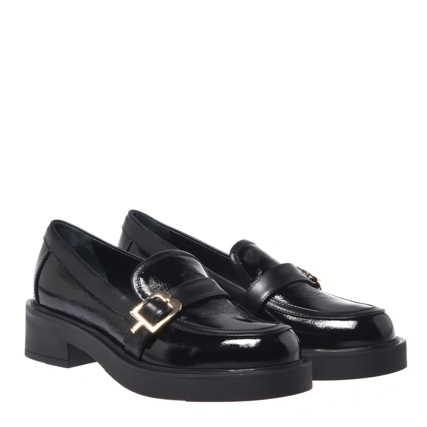 Black nappa loafer