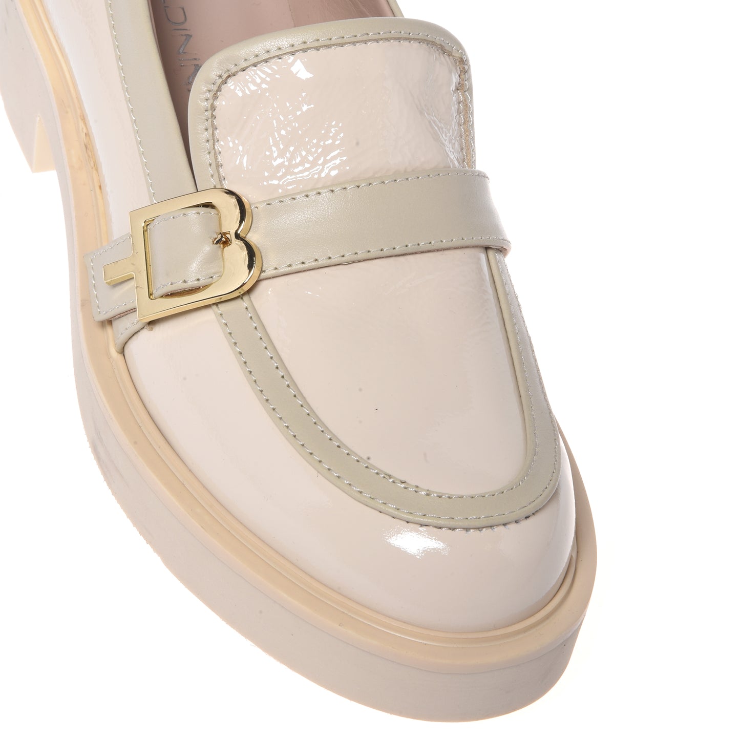 Vanilla nappa and leather loafers