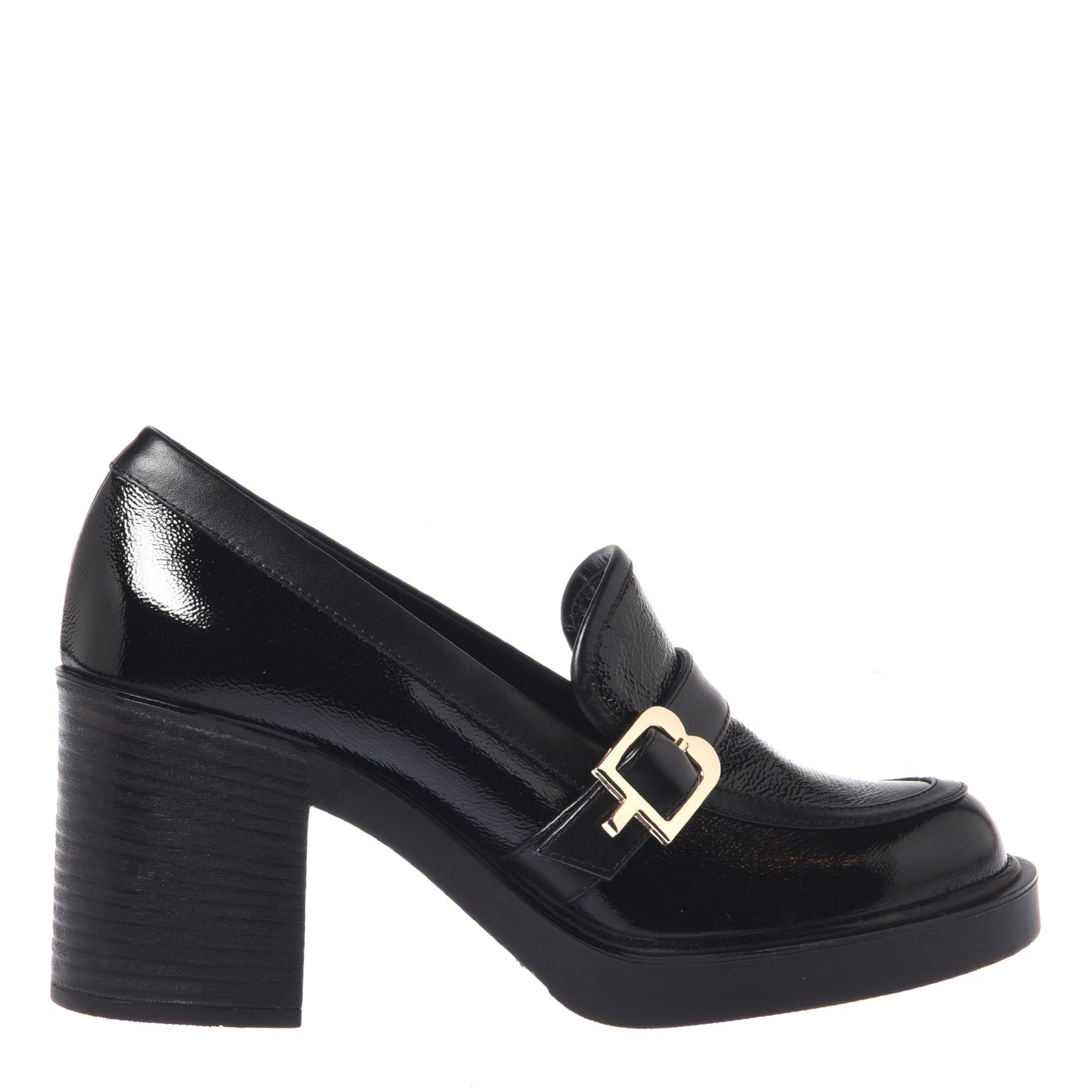Black nappa loafer