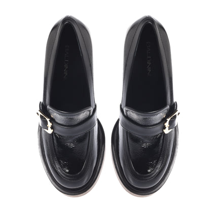 Black nappa loafer