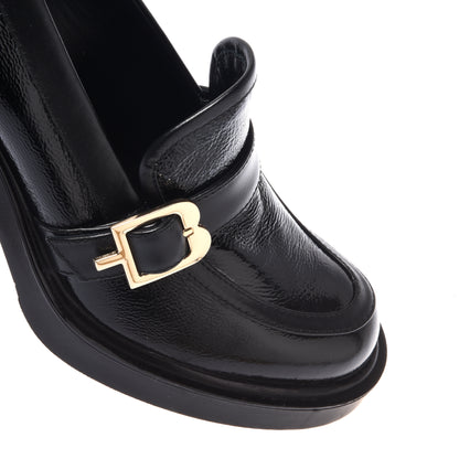 Black nappa loafer