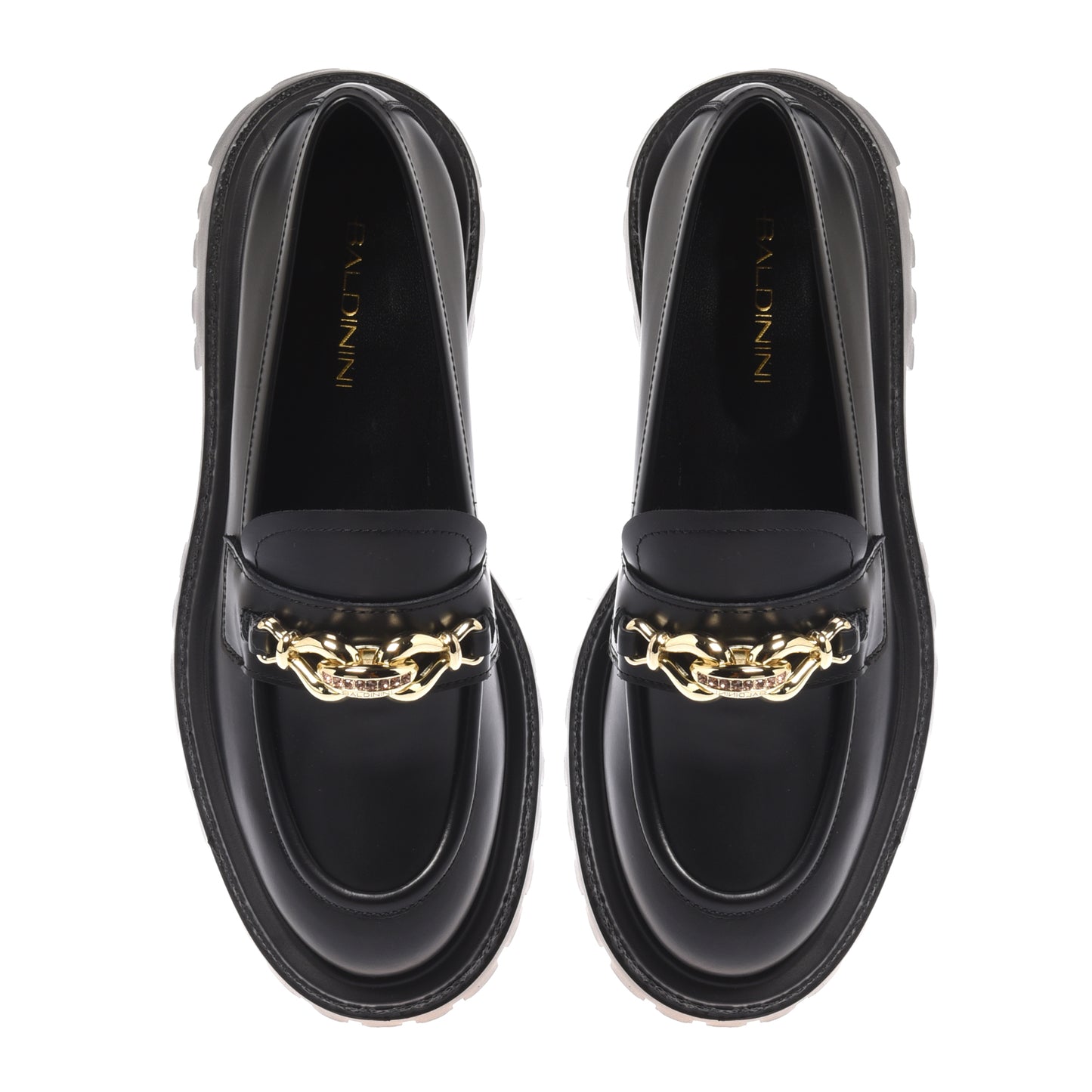 Black sanded leather loafers