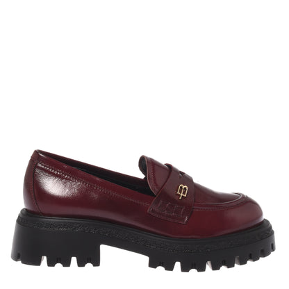 Burgundy Naplak Loafers