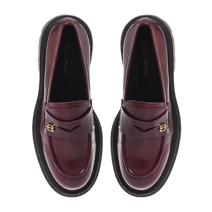 Burgundy Naplak Loafers