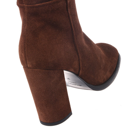 stivali scamosciati marroni