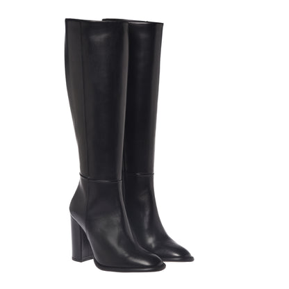 Stivali in nappa nera
