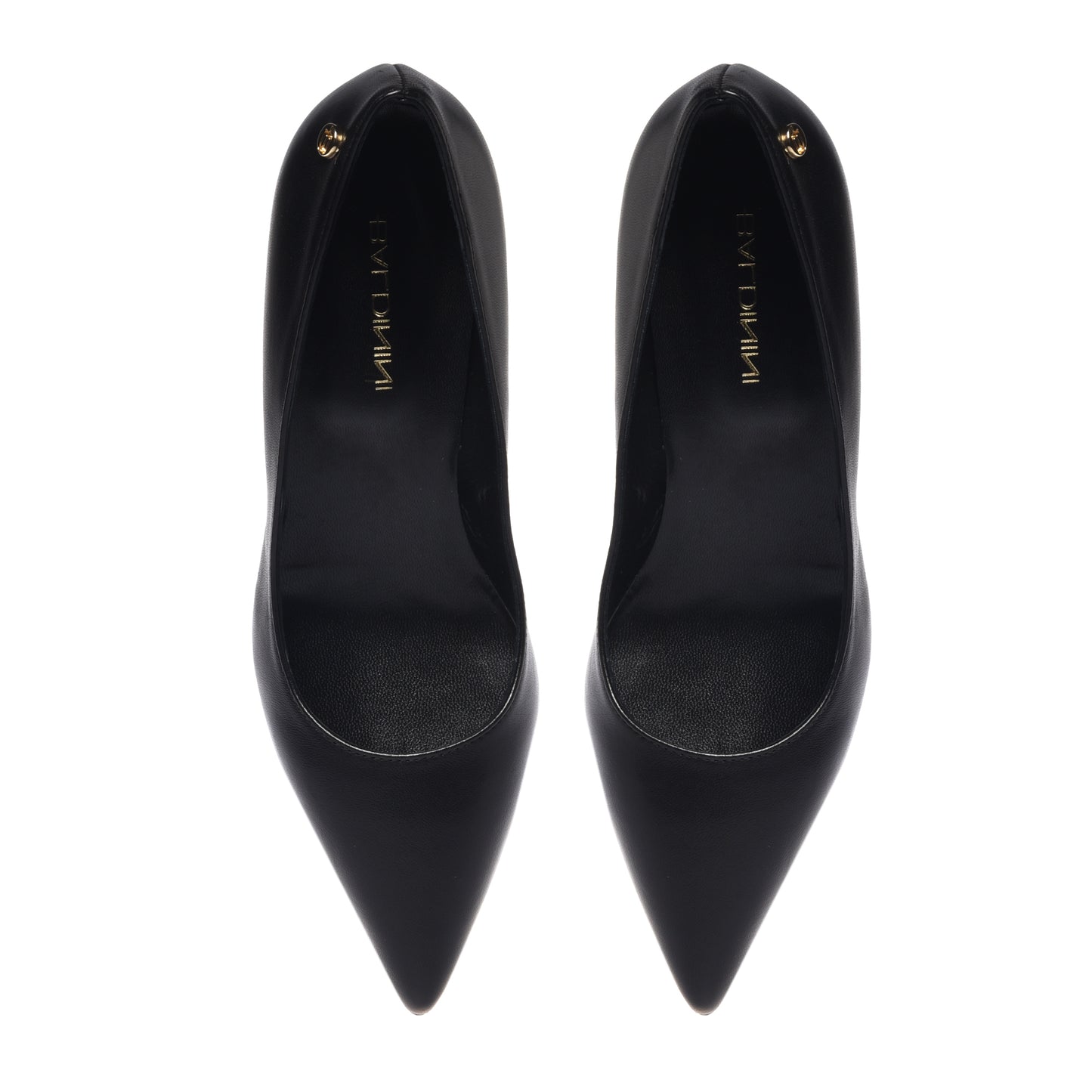 Décolleté in nappa nera