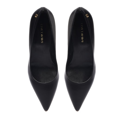 Décolleté in nappa nera